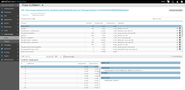 Code Tracing - Trace Analysis Per Function