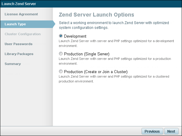 Step 1: Launch Zend Server- Zend Server 6.3