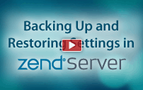 Backing Up and Restoring PHP and System Settings