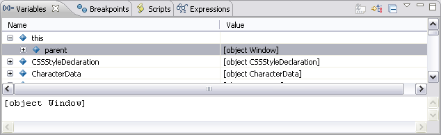 Variables View