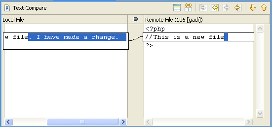 SVN Text Compare View