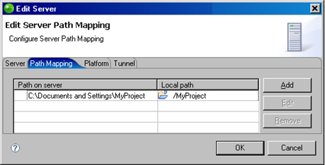 Path Mapping Server Settings