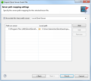 Server Path Mapping Settings Dialog