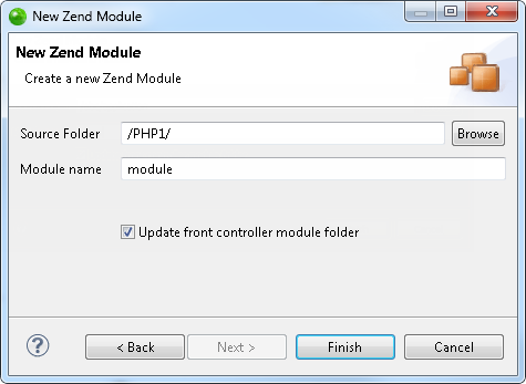 New Zend Module Wizard