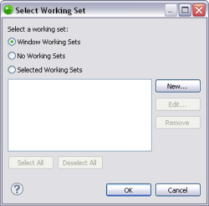 Select Working Set Dialog